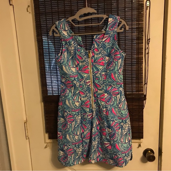 Lilly Pulitzer for Target Dress 20th Anniversary Collection Size 2 Blue Pink - Picture 5 of 7